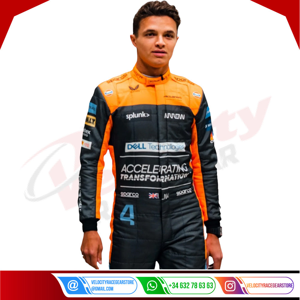 2022 Lando Norris McLaren F1 Race Suit - Velocity Racegear-2022 Lando Norris McLaren F1 Race Suit - Velocity Racegear-F1 Racing Suit