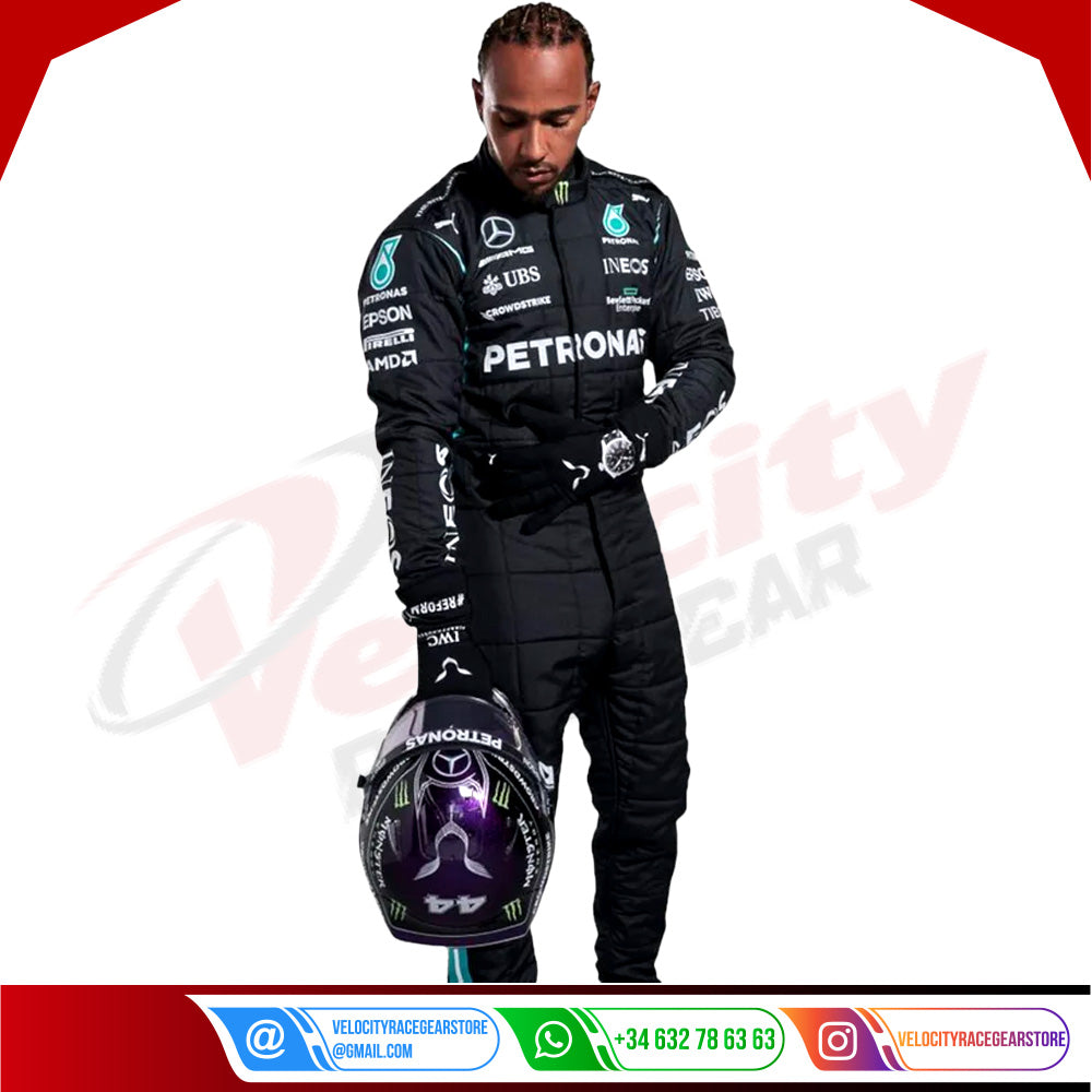 2022 Lewis Hamilton Mercedes AMG F1 Race Suit KIDS - Velocity Racegear-2022 Lewis Hamilton Mercedes AMG F1 Race Suit KIDS - Velocity Racegear-F1 Racing Suit