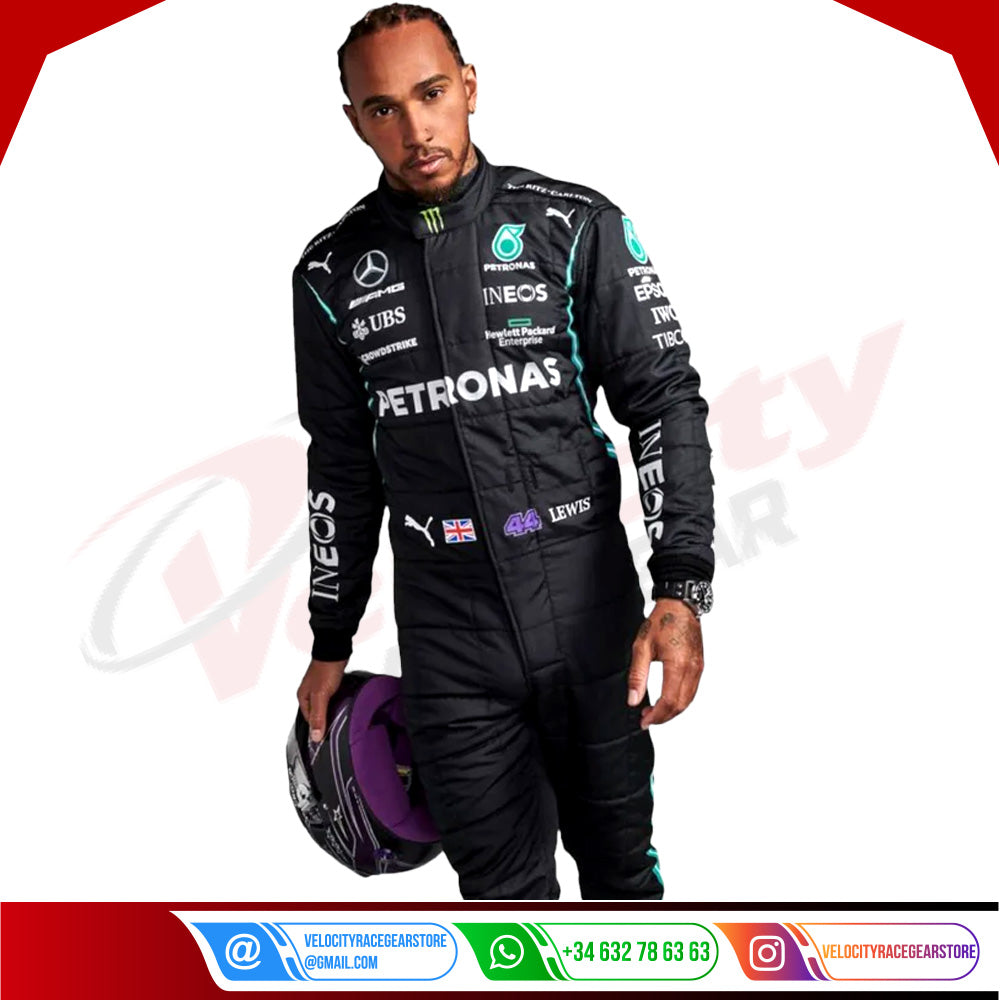 2022 Lewis Hamilton Mercedes AMG F1 Race Suit KIDS - Velocity Racegear-2022 Lewis Hamilton Mercedes AMG F1 Race Suit KIDS - Velocity Racegear-F1 Racing Suit