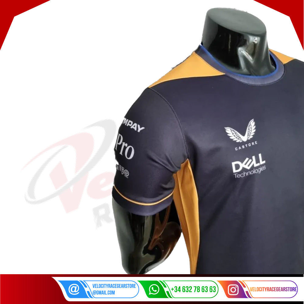 2022 McLaren Daniel Ricciardo Crew Neck F1 T-Shirt - Velocity Racegear-2022 McLaren Daniel Ricciardo Crew Neck F1 T-Shirt - Velocity Racegear-F1 Polo Shirts