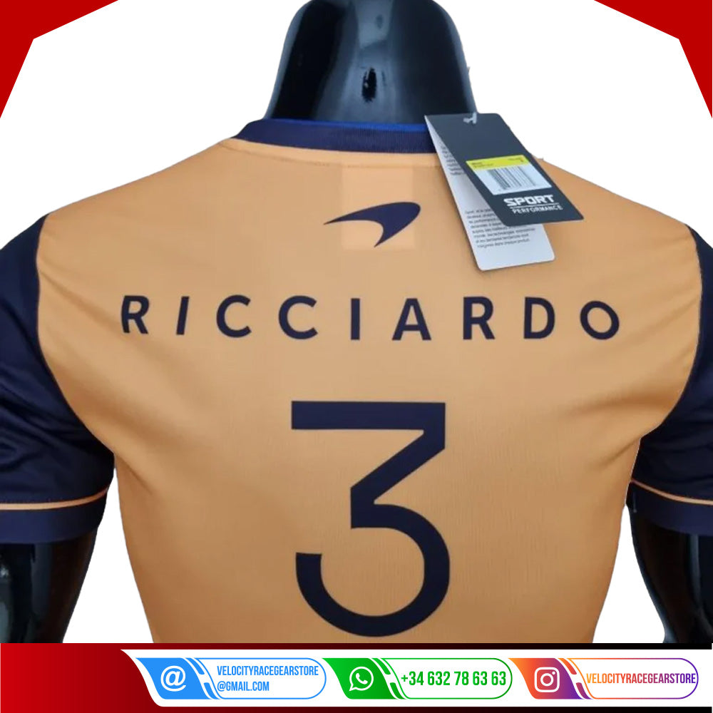 2022 McLaren Daniel Ricciardo Crew Neck F1 T-Shirt - Velocity Racegear-2022 McLaren Daniel Ricciardo Crew Neck F1 T-Shirt - Velocity Racegear-F1 Polo Shirts