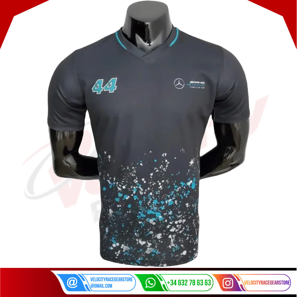 2022 Mercedes Lewis Hamilton F1 T-Shirt - Velocity Racegear-2022 Mercedes Lewis Hamilton F1 T-Shirt - Velocity Racegear-F1 Polo Shirts