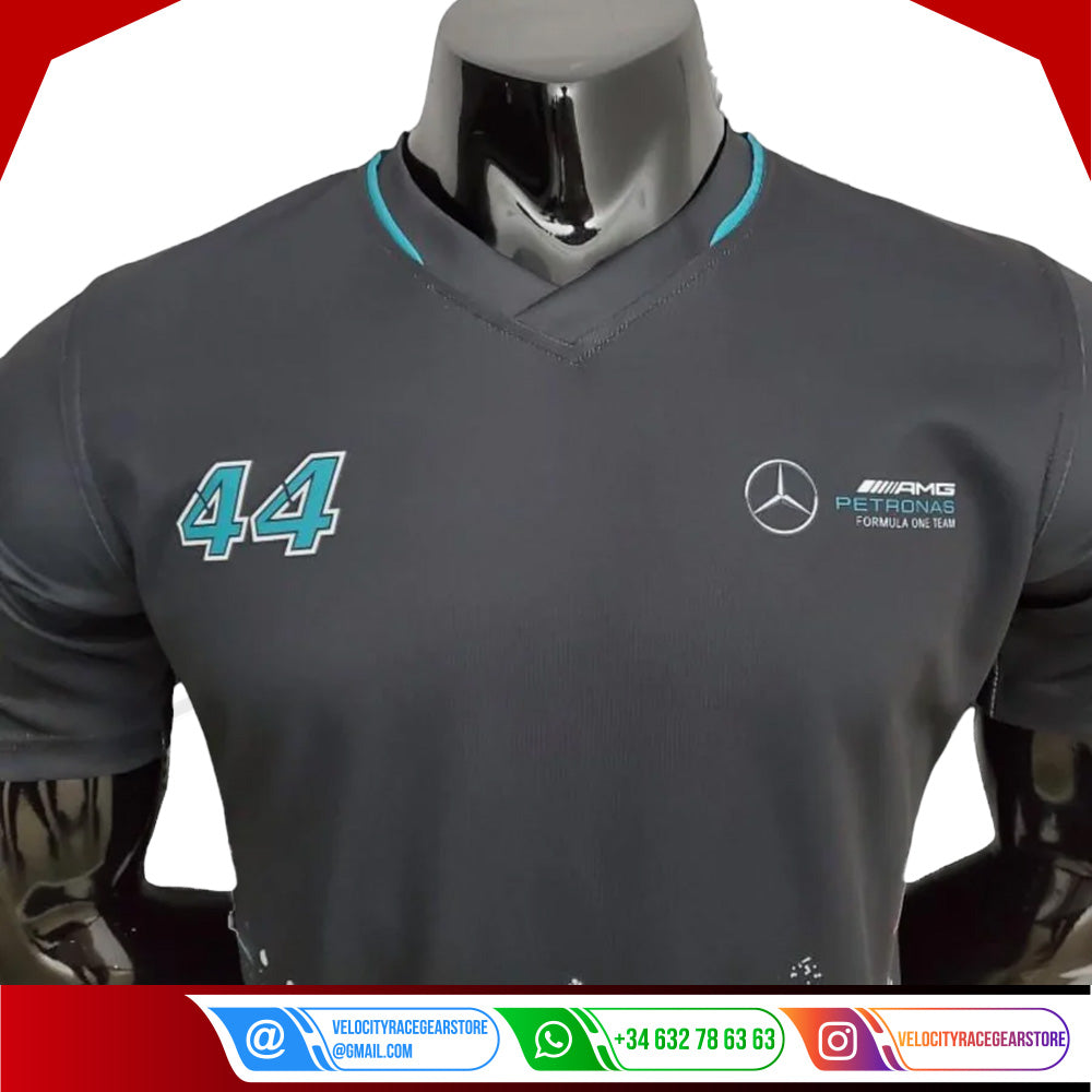 2022 Mercedes Lewis Hamilton F1 T-Shirt - Velocity Racegear-2022 Mercedes Lewis Hamilton F1 T-Shirt - Velocity Racegear-F1 Polo Shirts