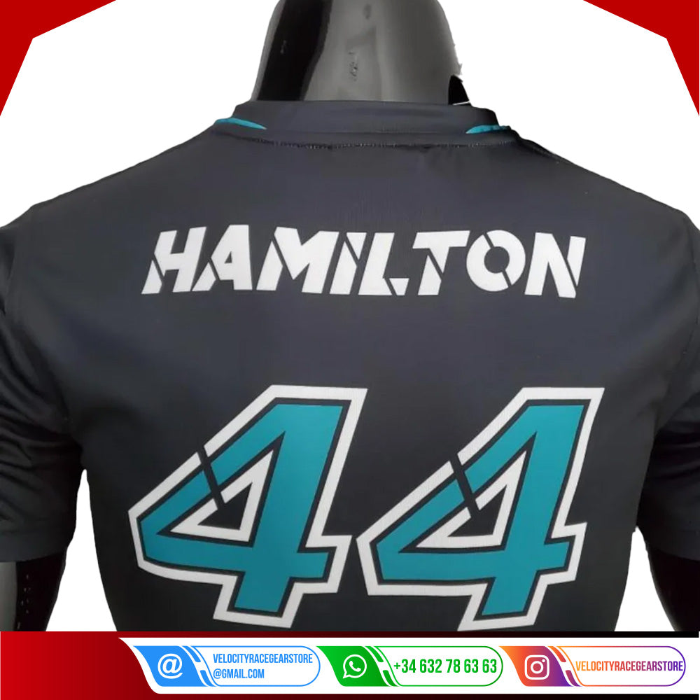 2022 Mercedes Lewis Hamilton F1 T-Shirt - Velocity Racegear-2022 Mercedes Lewis Hamilton F1 T-Shirt - Velocity Racegear-F1 Polo Shirts