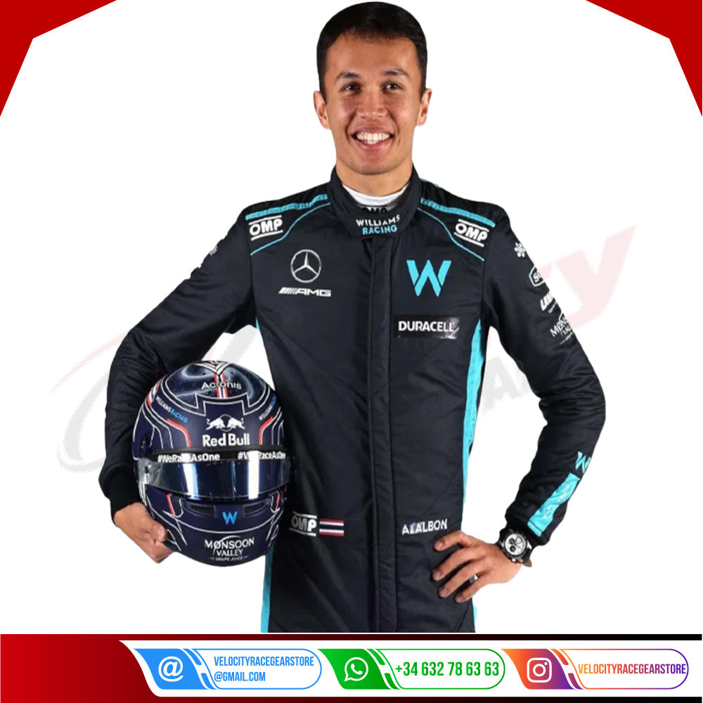 2022 New Alexander Albon F1 Race Suit Williams Racing - Velocity Racegear-2022 New Alexander Albon F1 Race Suit KIDS Williams Racing - Velocity Racegear-F1 Racing Suit