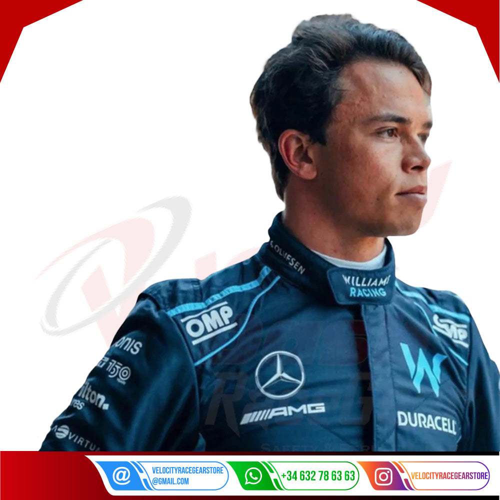 2022 Nyck de Vries Williams Racing F1 Race Suit _ Italian Grand Prix - Velocity Racegear-2022 Nyck de Vries Williams Racing F1 Race Suit _ Italian Grand Prix - Velocity Racegear-F1 Racing Suit