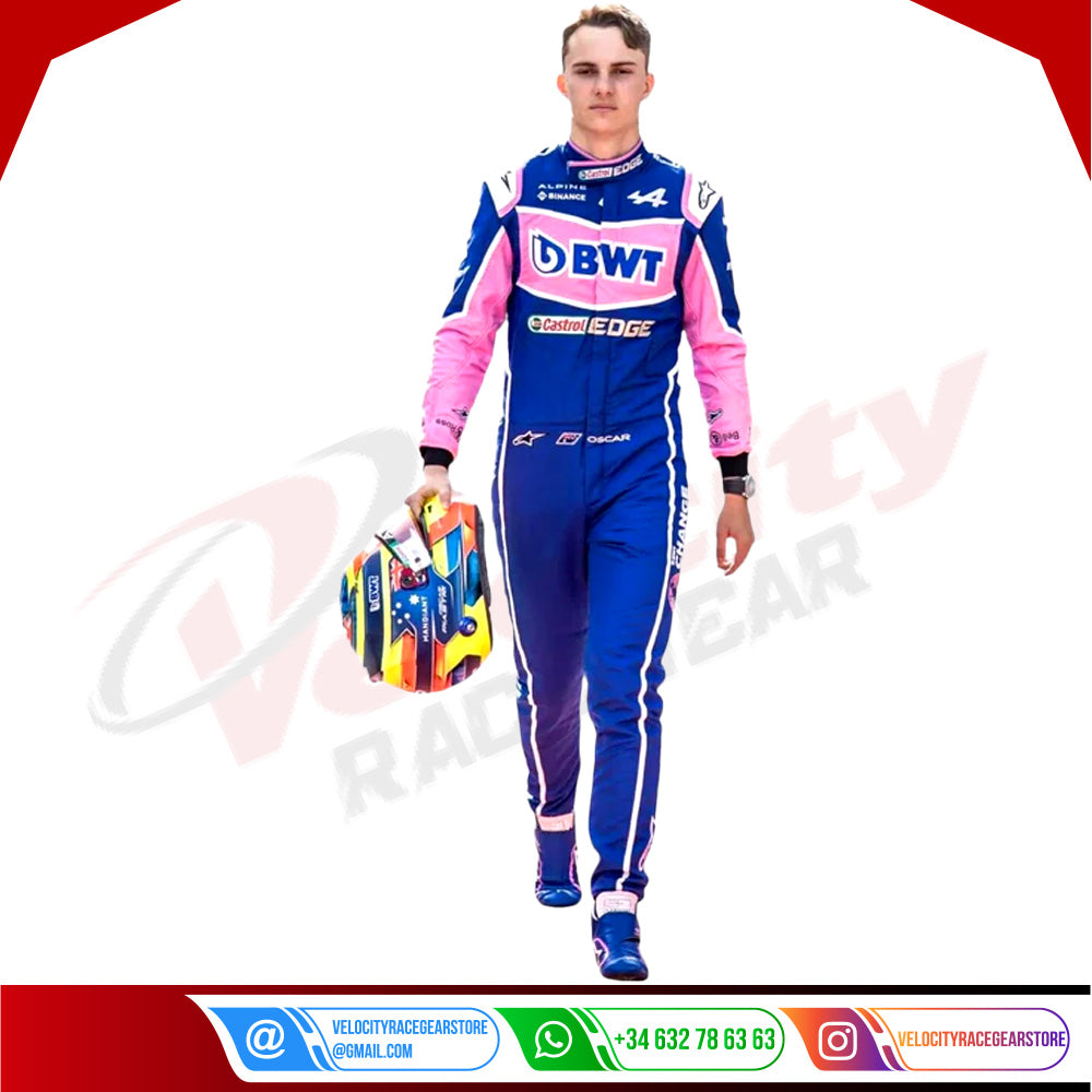 2022 Oscar Piastri BWT Alpine F1 Race suit - Velocity Racegear-2022 Oscar Piastri BWT Alpine F1 Race suit KIDS - Velocity Racegear-F1 Racing Suit