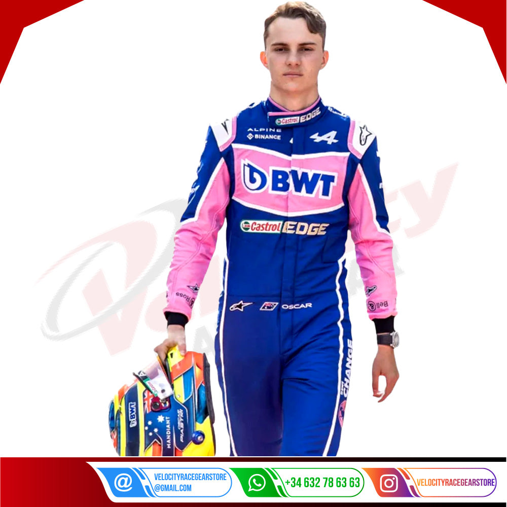 2022 Oscar Piastri BWT Alpine F1 Race suit - Velocity Racegear-2022 Oscar Piastri BWT Alpine F1 Race suit KIDS - Velocity Racegear-F1 Racing Suit