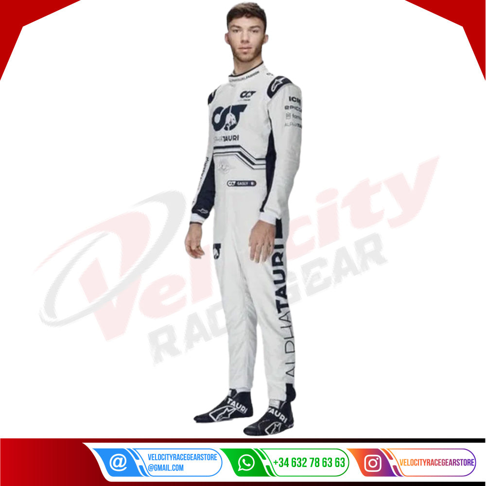 2022 Pierre Gasly Scuderia AlphaTauri F1 Race Suit - Velocity Racegear-2022 Pierre Gasly Scuderia AlphaTauri F1 Race Suit - Velocity Racegear-F1 Racing Suit