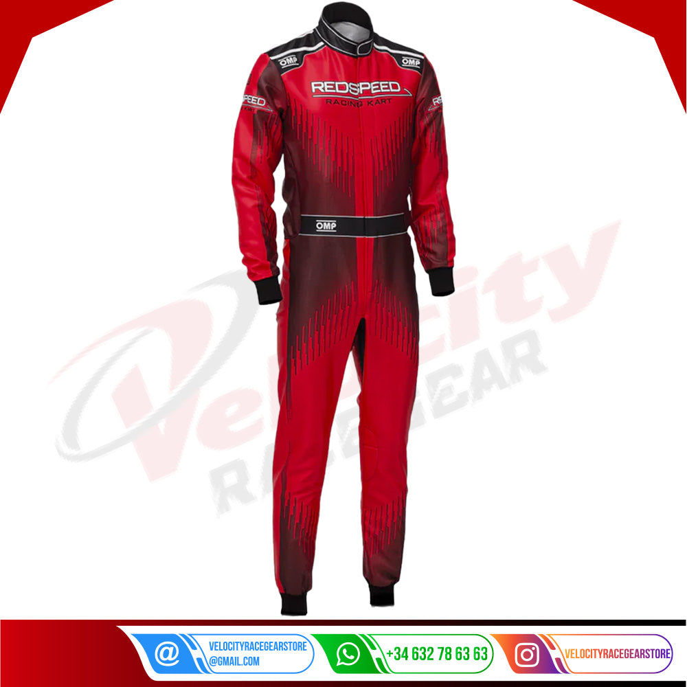 2022 REDSPEED DRIVER RACE SUIT OMP - Velocity Racegear-2022 REDSPEED DRIVER RACE SUIT OMP - Velocity Racegear-Kart Racing Suit
