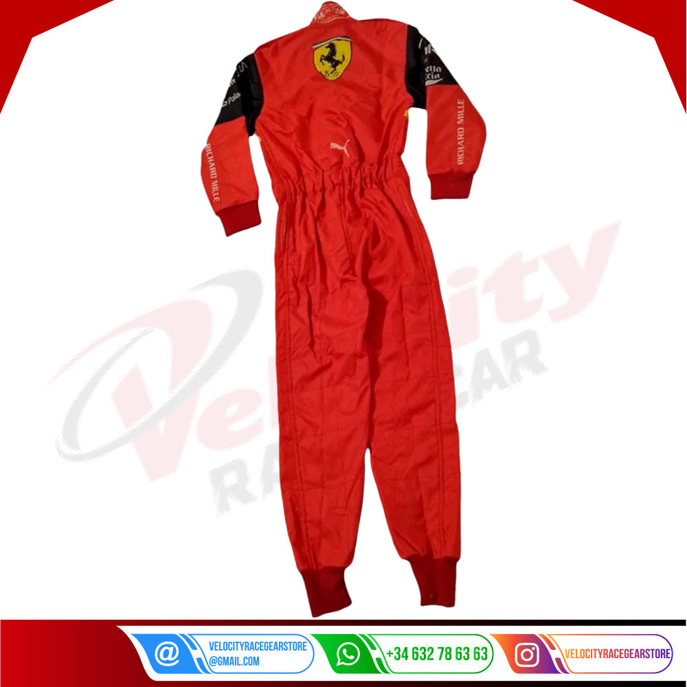2022 Scuderia Ferrari Carlos Sainz F1 Race Suit - Velocity Racegear-2022 Scuderia Ferrari Carlos Sainz F1 Race Suit - Velocity Racegear-F1 Racing Suit
