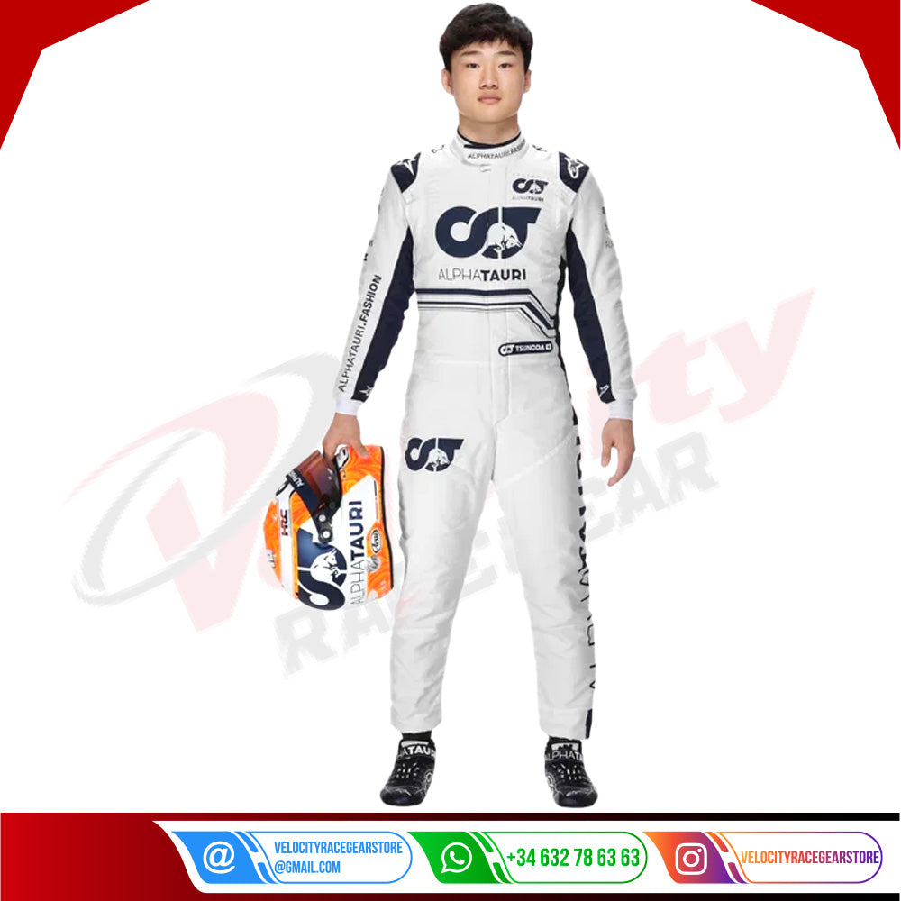 2022 Yuki Tsunoda Scuderia AlphaTauri F1 Race Suit - Velocity Racegear-2022 Yuki Tsunoda Scuderia AlphaTauri F1 Race Suit KIDS - Velocity Racegear-F1 Racing Suit