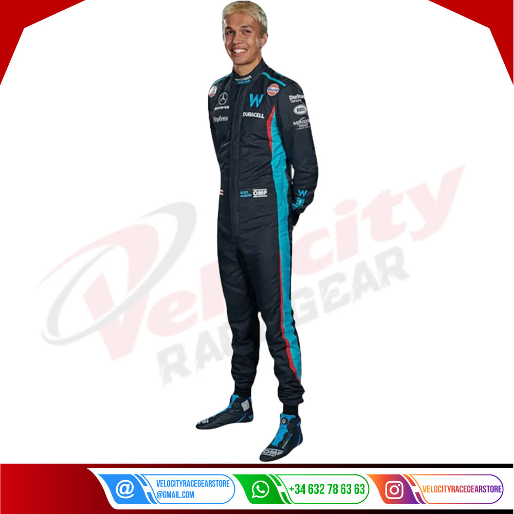 2023 Alex Albon Williams Racing F1 Race Suit - Velocity Racegear-2023 Alex Albon Williams Racing F1 Race Suit KIDS - Velocity Racegear-F1 Racing Suit