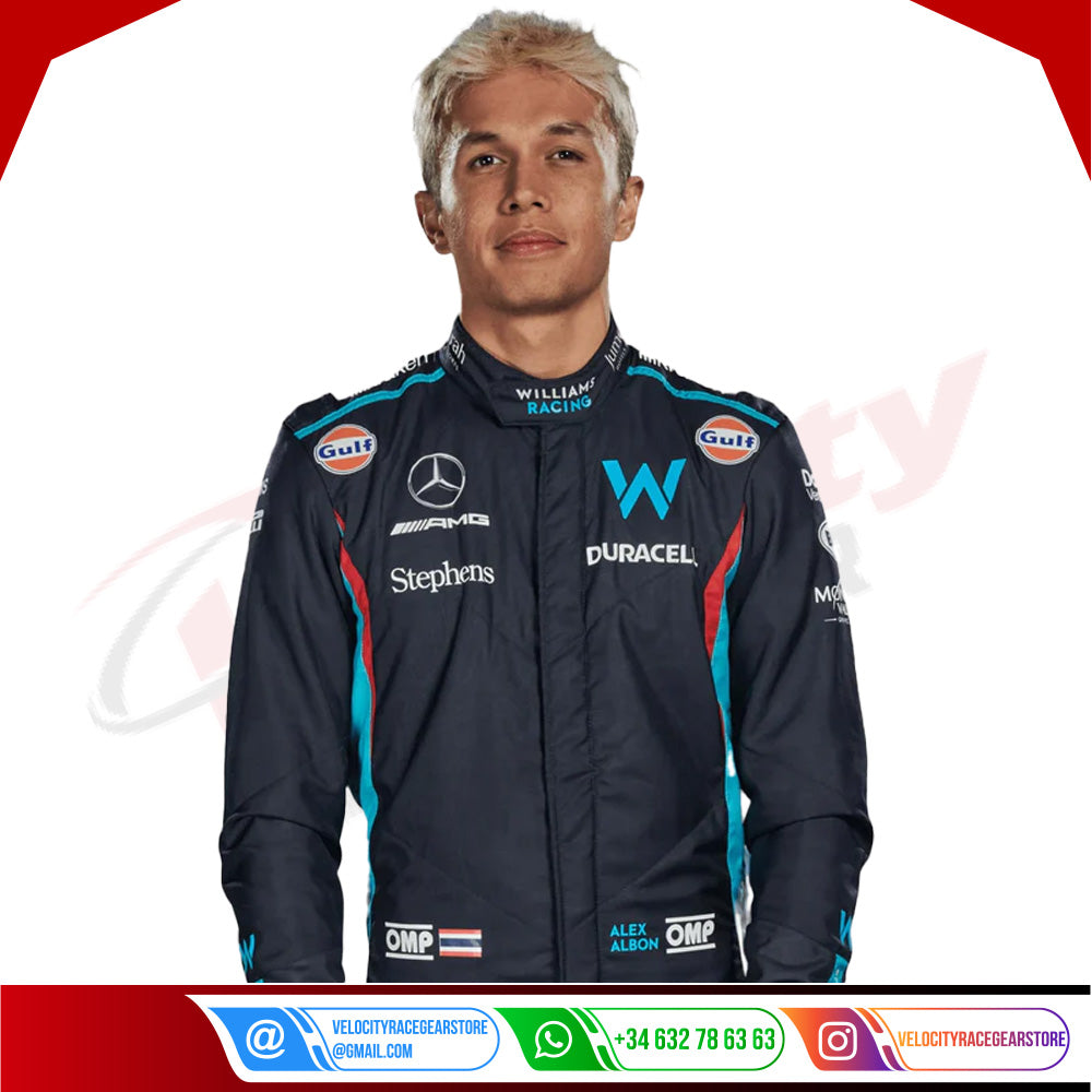 2023 Alex Albon Williams Racing F1 Race Suit - Velocity Racegear-2023 Alex Albon Williams Racing F1 Race Suit KIDS - Velocity Racegear-F1 Racing Suit