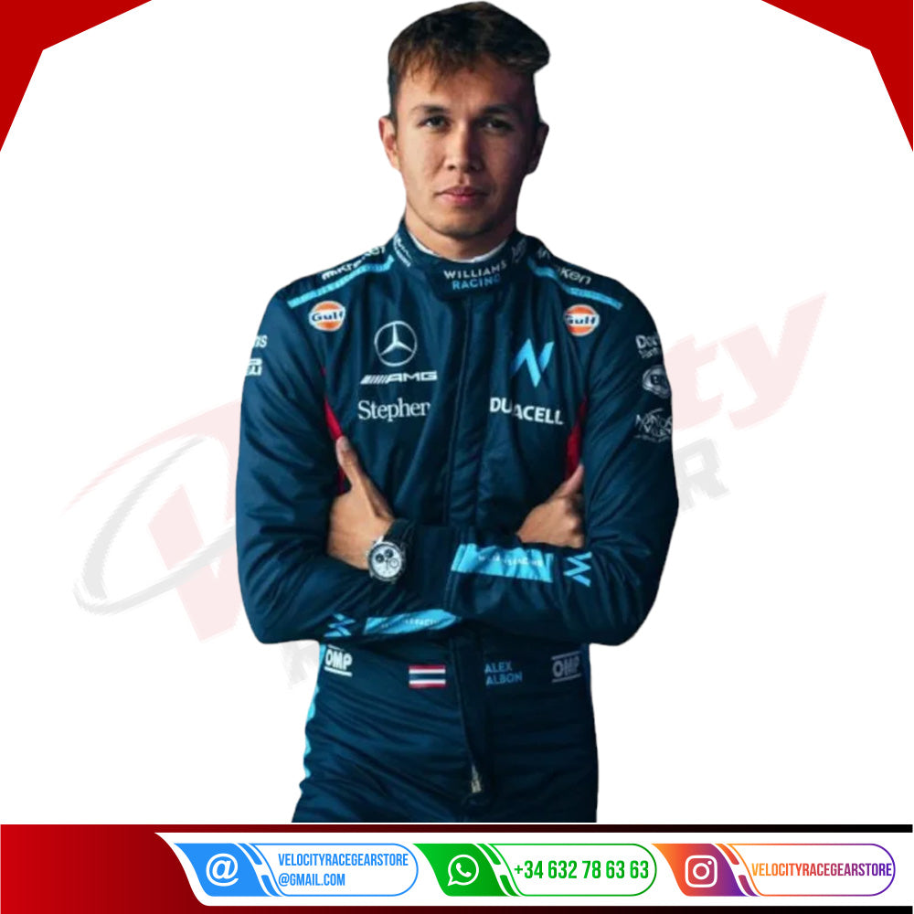 2023 Alex Albon Williams Racing F1 Race Suit - Velocity Racegear-2023 Alex Albon Williams Racing F1 Race Suit KIDS - Velocity Racegear-F1 Racing Suit