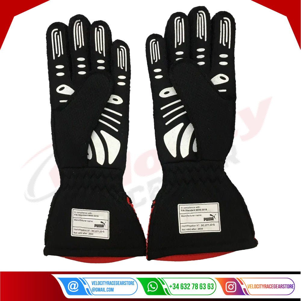 2023 Carlos Sainz Ferrari F1 Race Gloves - Velocity Racegear-2023 Carlos Sainz Ferrari F1 Race Gloves - Velocity Racegear-F1 Gloves