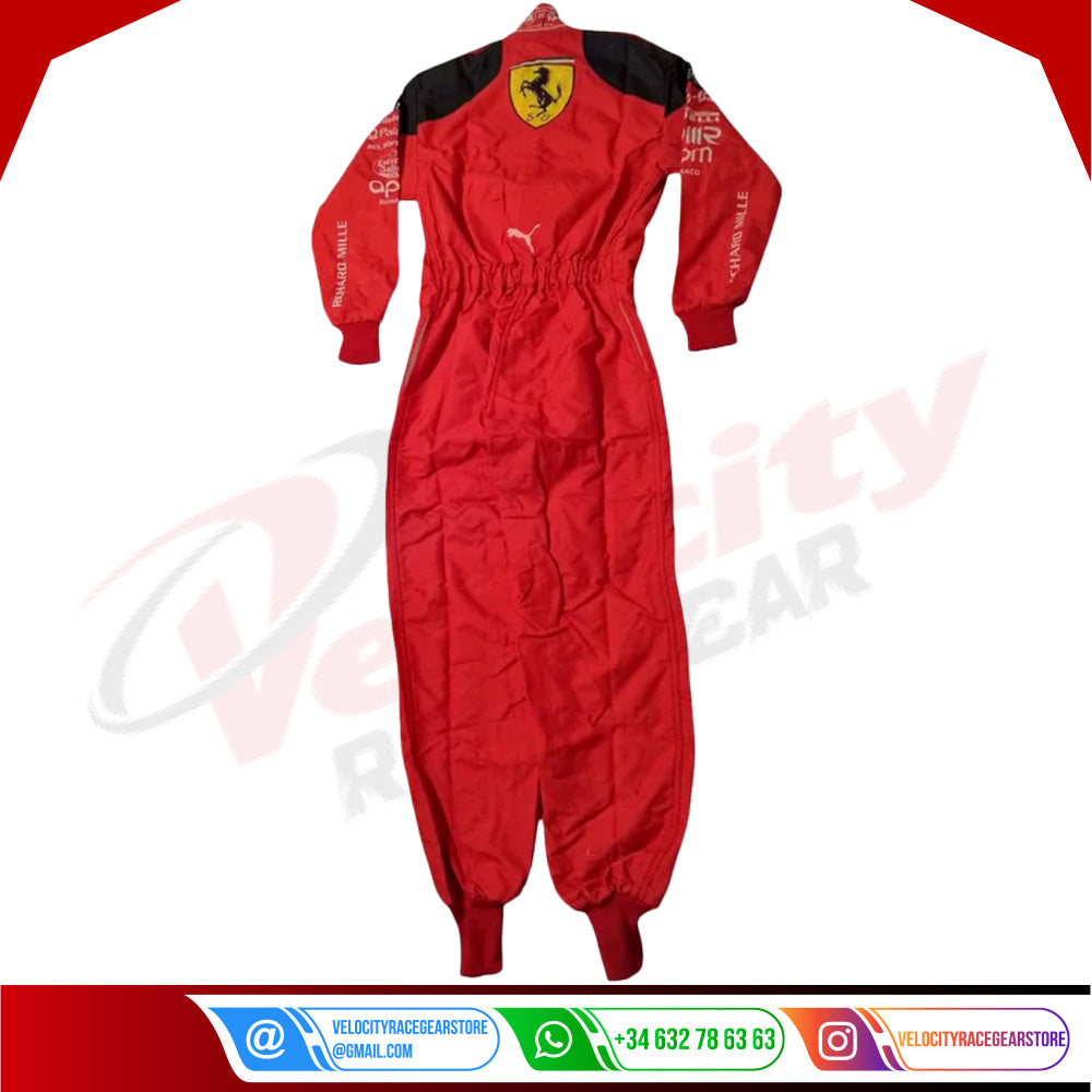 2023 Carlos Sainz Race Scuderia Ferrari F1 Race Suit - Velocity Racegear-2023 Carlos Sainz Race Scuderia Ferrari F1 Race Suit - Velocity Racegear-F1 Racing Suit