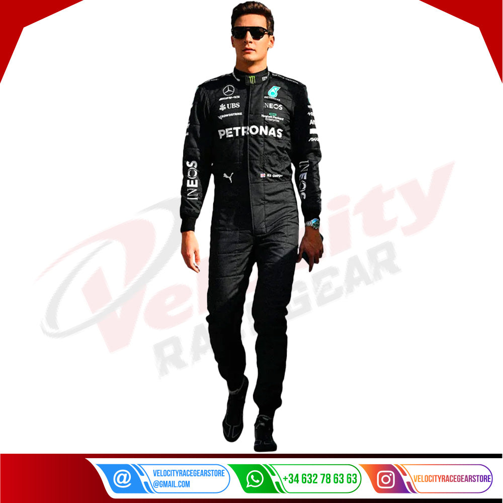 2023 George Russell Mercedes AMG F1 Race Suit - Velocity Racegear-2023 George Russell Mercedes AMG F1 Race Suit KIDS - Velocity Racegear-F1 Racing Suits
