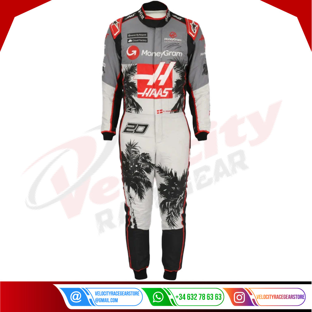2023 Kevin Magnussen Haas F1 Team Race Suit  - Miami GP - Velocity Racegear-2023 Kevin Magnussen Haas F1 Team Race Suit KIDS - Miami GP - Velocity Racegear-F1 Racing Suit