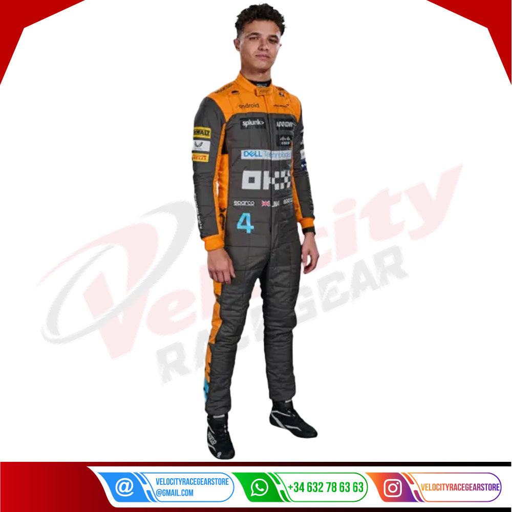 2023 Lando Norris Mclaren F1 Race Suit - Velocity Racegear-2023 Lando Norris Mclaren F1 Race Suit - Velocity Racegear-F1 Racing Suit