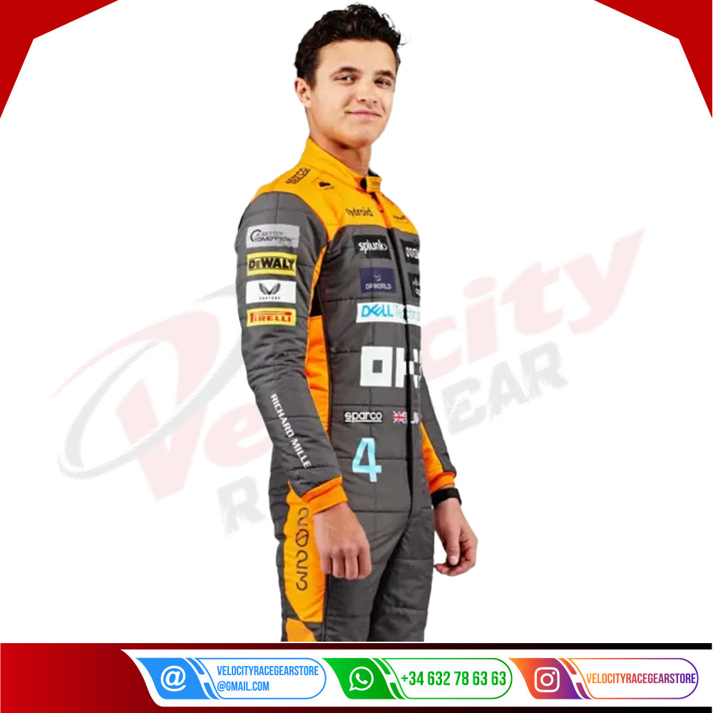 2023 Lando Norris Mclaren F1 Race Suit - Velocity Racegear-2023 Lando Norris Mclaren F1 Race Suit - Velocity Racegear-F1 Racing Suit