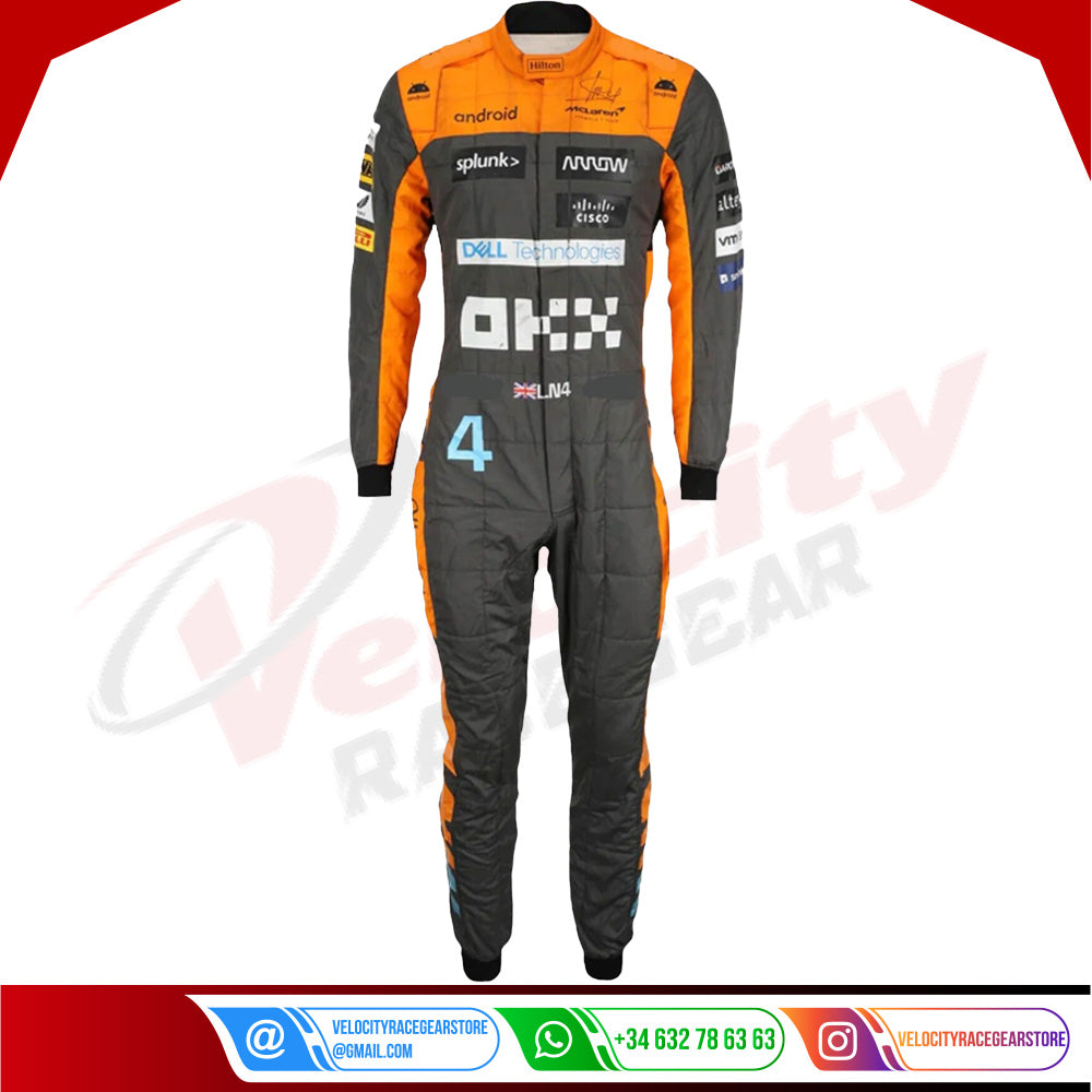 2023 Lando Norris Mclaren F1 Race Suit - Velocity Racegear-2023 Lando Norris Mclaren F1 Race Suit - Velocity Racegear-F1 Racing Suit