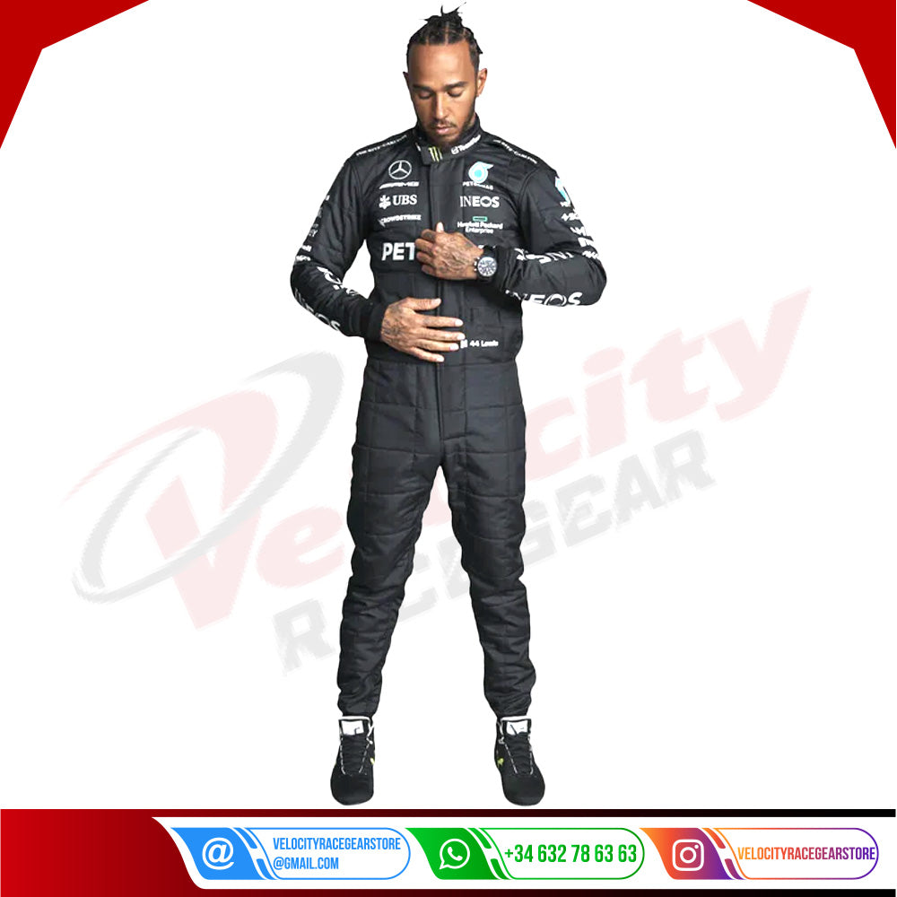2023 Lewis Hamilton Mercedes AMG F1 Race Suit KIDS - Velocity Racegear-2023 Lewis Hamilton Mercedes AMG F1 Race Suit KIDS - Velocity Racegear-F1 Racing Suit