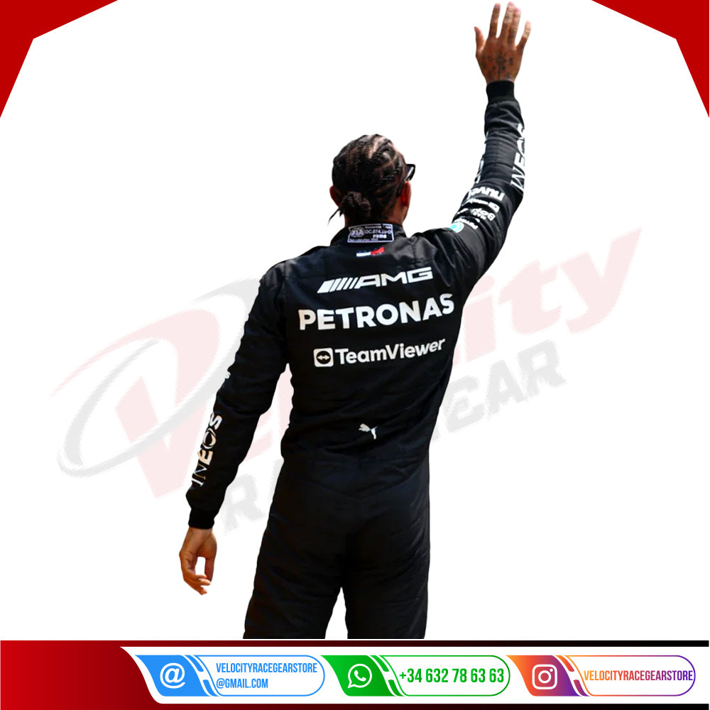 2023 Lewis Hamilton Mercedes AMG F1 Race Suit KIDS - Velocity Racegear-2023 Lewis Hamilton Mercedes AMG F1 Race Suit KIDS - Velocity Racegear-F1 Racing Suit