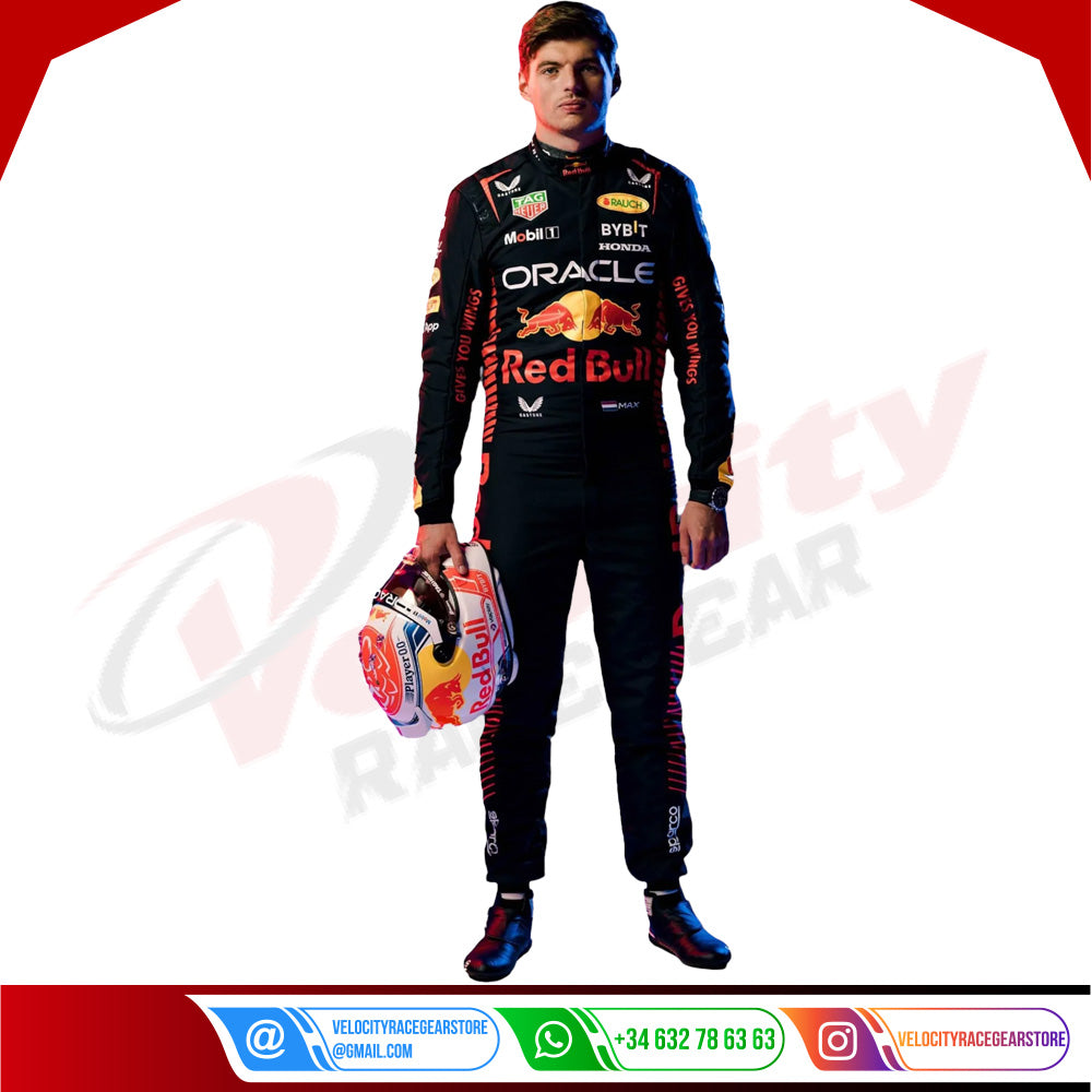 2023 Max Verstappen Red Bull Racing F1 Suit - Velocity Racegear-2023 Max Verstappen Red Bull Racing F1 Suit - Velocity Racegear-F1 Red Bull Racing Suit