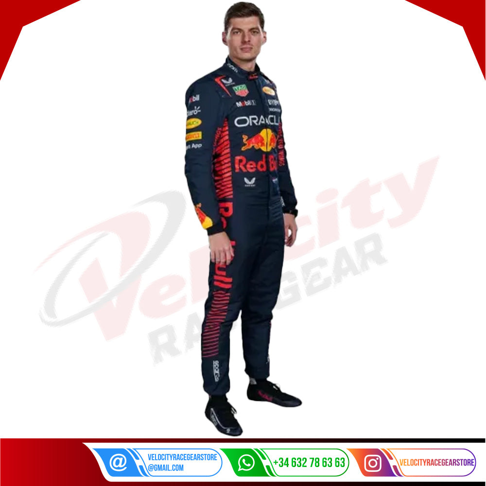 2023 Max Verstappen Red Bull Racing F1 Suit - Velocity Racegear-2023 Max Verstappen Red Bull Racing F1 Suit - Velocity Racegear-F1 Red Bull Racing Suit