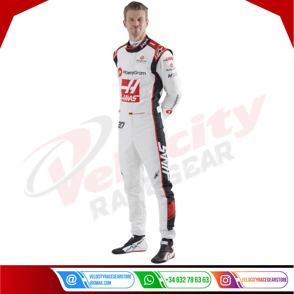 2023 Nico Hulkenberg Haas F1 Team F1 Race Suit - Velocity Racegear-2023 Nico Hulkenberg Haas F1 Team F1 Race Suit KIDS - Velocity Racegear-F1 Racing Suit