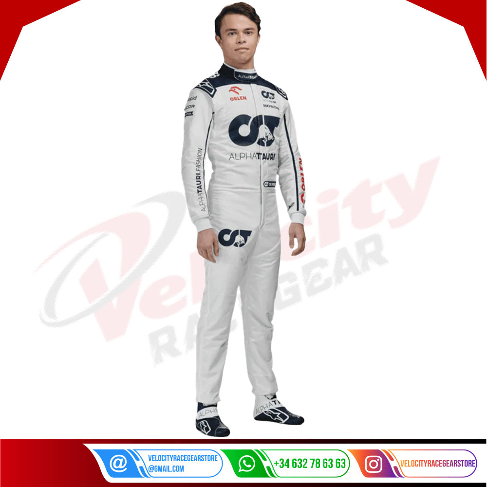 2023 Nyck De Vries Alphatauri F1 Race Suit - Velocity Racegear-2023 Nyck De Vries Alphatauri F1 Race Suit - Velocity Racegear-F1 Racing Suit