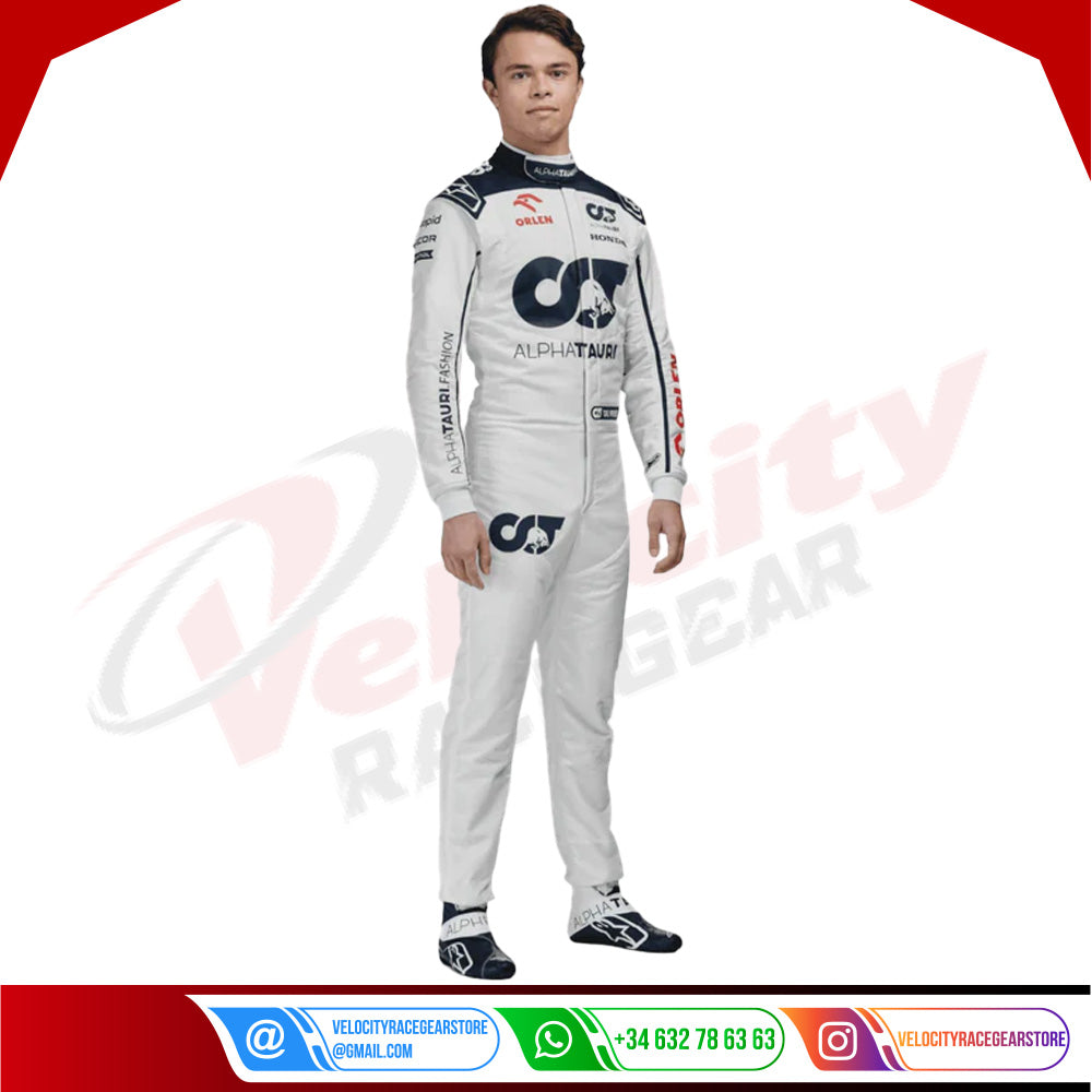 2023 Nyck De Vries Alphatauri F1 Race Suit KIDS - Velocity Racegear-2023 Nyck De Vries Alphatauri F1 Race Suit KIDS - Velocity Racegear-F1 Racing Suit