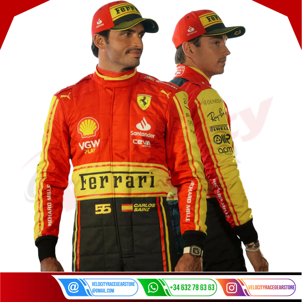 2023 Scuderia Ferrari F1 Race Suit  Monza GP Special Edition - Velocity Racegear-2023 Scuderia Ferrari F1 Race Suit KIDS Monza GP Special Edition - Velocity Racegear-F1 Racing Suit