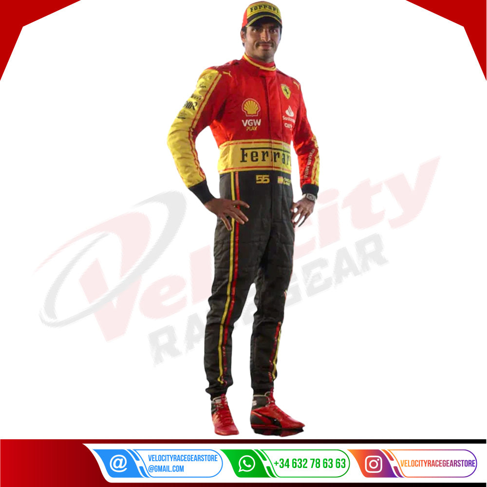 2023 Scuderia Ferrari F1 Race Suit  Monza GP Special Edition - Velocity Racegear-2023 Scuderia Ferrari F1 Race Suit KIDS Monza GP Special Edition - Velocity Racegear-F1 Racing Suit
