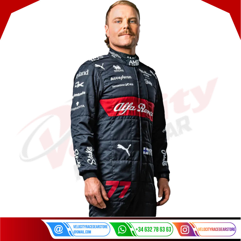 2023 Valtteri Bottas Alfa Romeo F1 Race Suit - Velocity Racegear-2023 Valtteri Bottas Alfa Romeo F1 Race Suit KIDS - Velocity Racegear-F1 Racing Suit