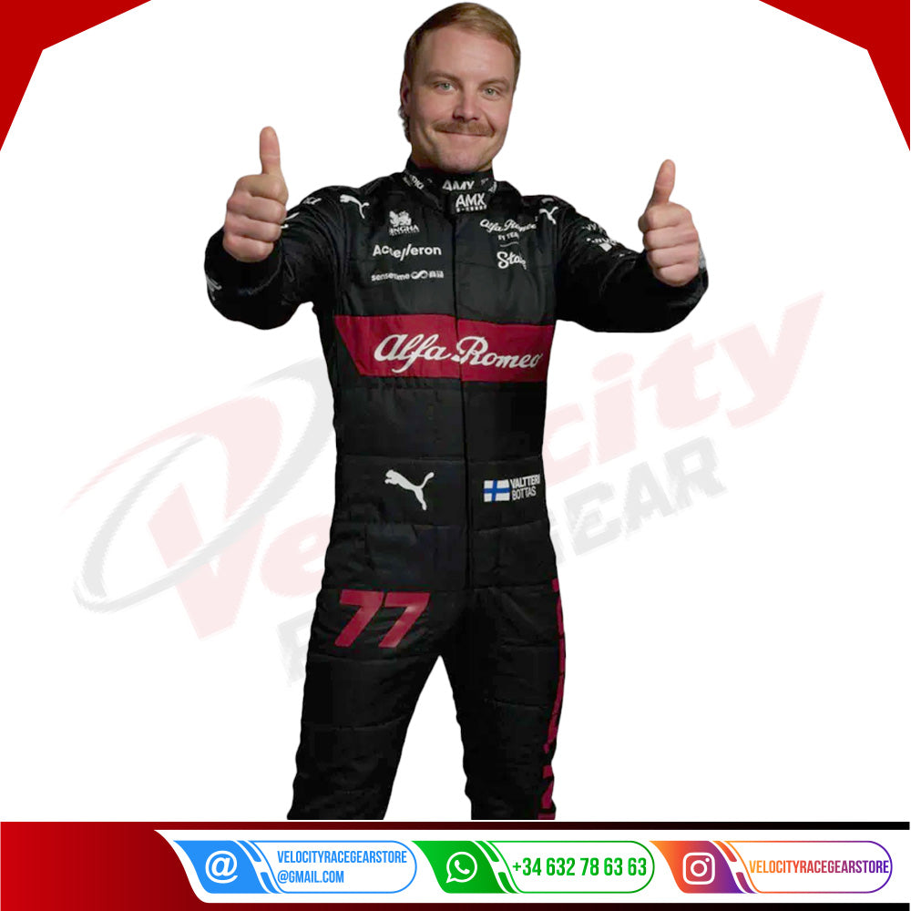 2023 Valtteri Bottas Alfa Romeo F1 Race Suit - Velocity Racegear-2023 Valtteri Bottas Alfa Romeo F1 Race Suit KIDS - Velocity Racegear-F1 Racing Suit