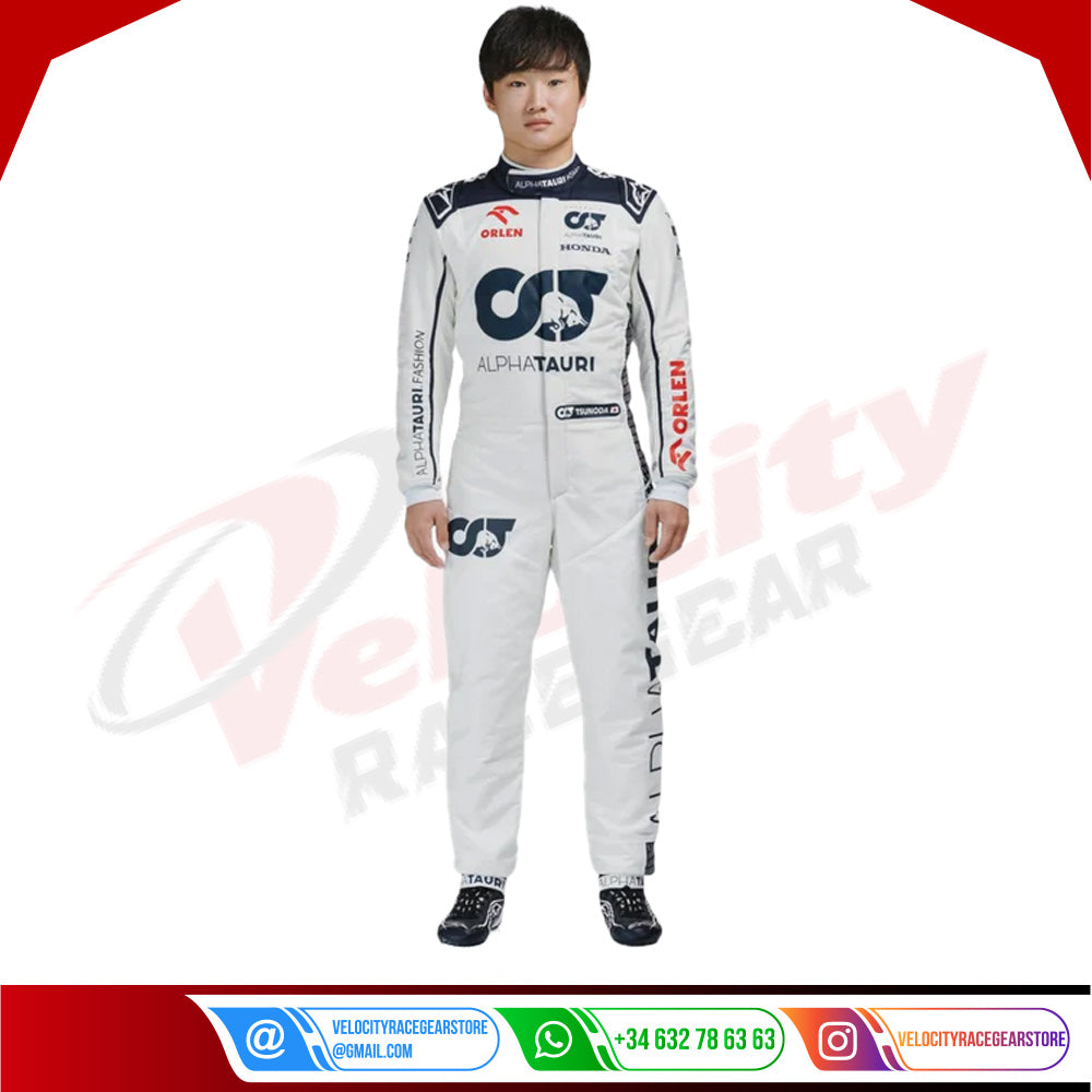 2023 Yuki Tsunoda Alpha Tauri F1 Race Suit - Velocity Racegear-2023 Yuki Tsunoda Alpha Tauri F1 Race Suit - Velocity Racegear-F1 Red Bull Racing Suit