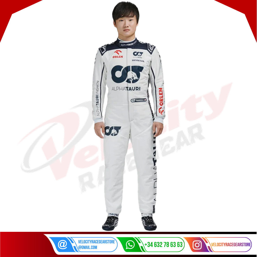 2023 Yuki Tsunoda Alpha Tauri F1 Race Suit - Velocity Racegear-2023 Yuki Tsunoda Alpha Tauri F1 Race Suit KIDS - Velocity Racegear-F1 Racing Suit