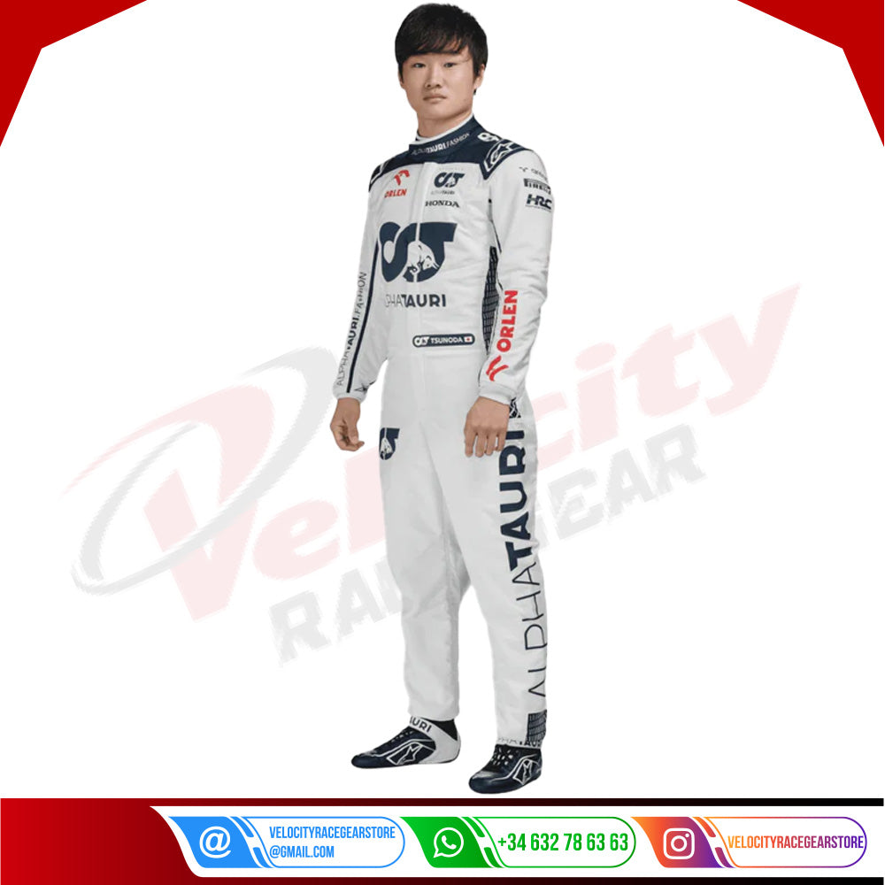 2023 Yuki Tsunoda Alpha Tauri F1 Race Suit - Velocity Racegear-2023 Yuki Tsunoda Alpha Tauri F1 Race Suit KIDS - Velocity Racegear-F1 Racing Suit
