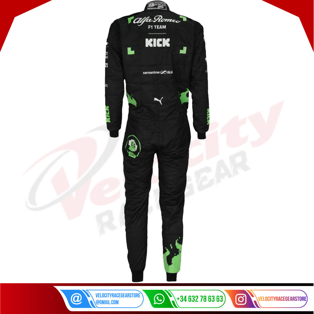2023 Zhou Guanyu Alfa Romeo F1 Team Racing Suit– Belgian GP