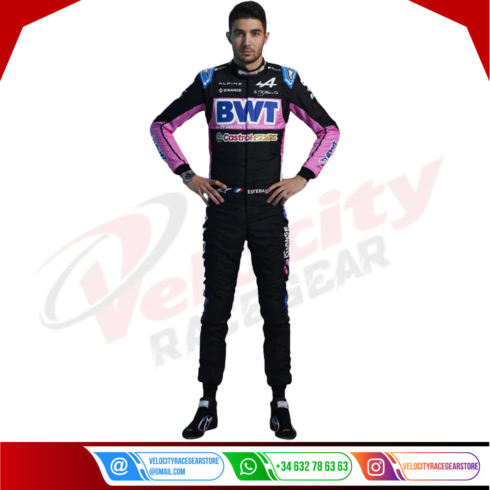 2024 BWT Esteban Ocon Alpine F1 Team Race Suit - Velocity Racegear-2024 BWT Esteban Ocon Alpine F1 Team Race Suit - Velocity Racegear-F1 Racing Suit