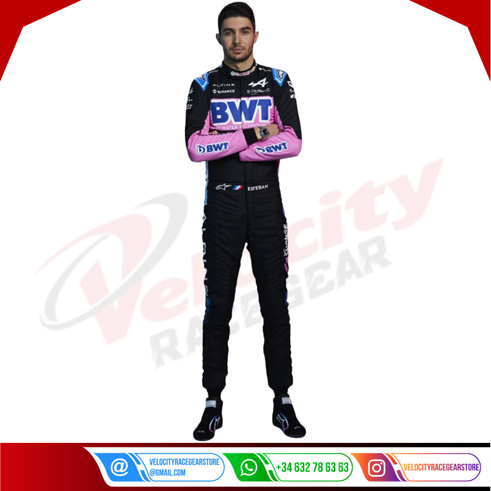 2024 BWT Esteban Ocon Alpine F1 Team Race Suit - Velocity Racegear-2024 BWT Esteban Ocon Alpine F1 Team Race Suit - Velocity Racegear-F1 Racing Suit