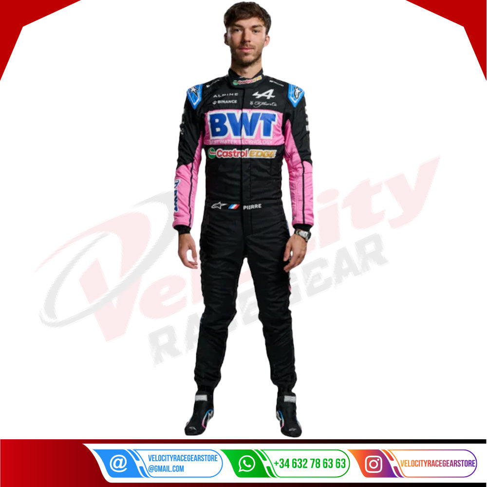 2024 BWT Pierre Gasly Alpine F1 Team Race Suit - Velocity Racegear-2024 BWT Pierre Gasly Alpine F1 Team Race Suit - Velocity Racegear-F1 Racing Suit