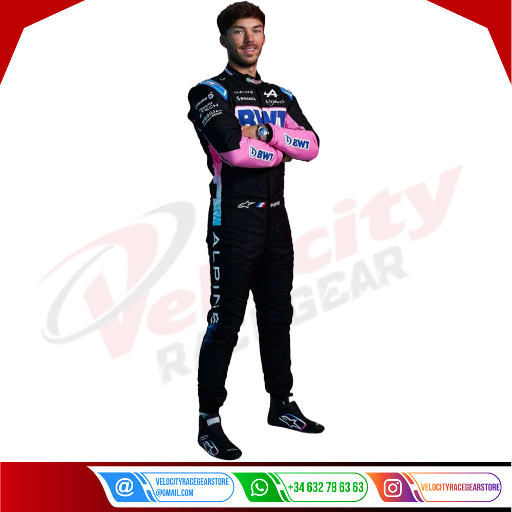 2024 BWT Pierre Gasly Alpine F1 Team Race Suit - Velocity Racegear-2024 BWT Pierre Gasly Alpine F1 Team Race Suit - Velocity Racegear-F1 Racing Suit