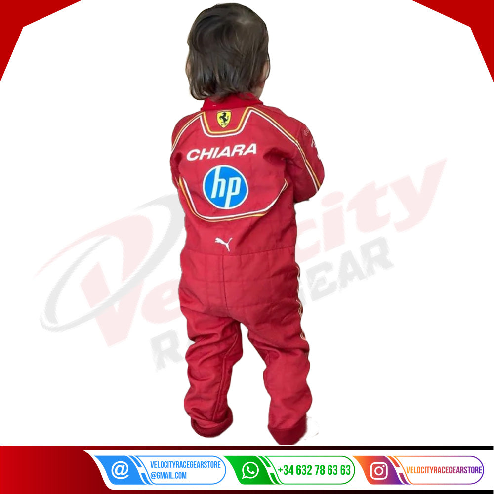 2024 Charles Leclerc Scuderia Ferrari Race suit New - Velocity Racegear-2024 Charles Leclerc Scuderia Ferrari Race suit New KIDS - Velocity Racegear-F1 Racing Suits