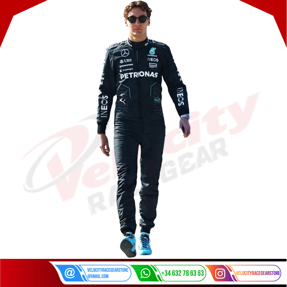 2024 George Russell Mercedes AMG F1 Team Race Suit - Velocity Racegear-2024 George Russell Mercedes AMG F1 Team Race Suit - Velocity Racegear-F1 Racing Suit
