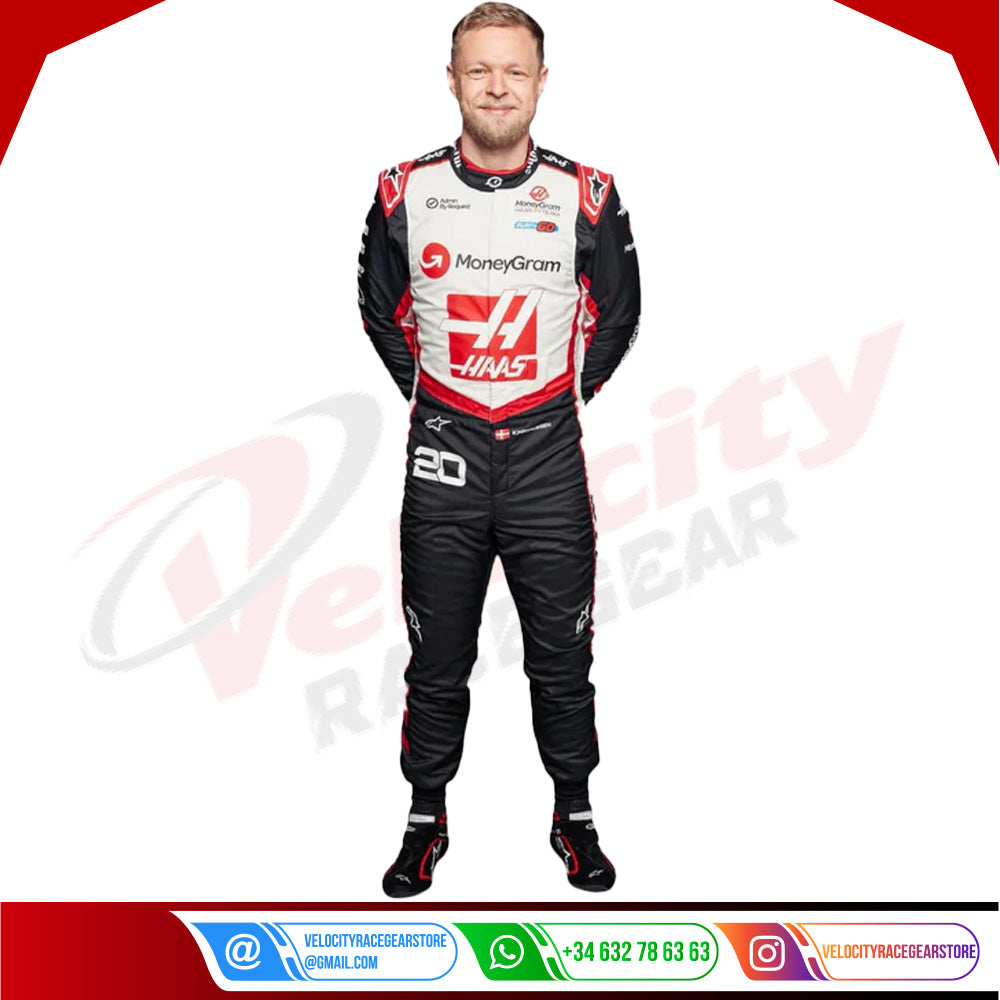 2024 Kevin Magnussen Haas F1 Team Race Suit - Velocity Racegear-2024 Kevin Magnussen Haas F1 Team Race Suit - Velocity Racegear-F1 Racing Suits