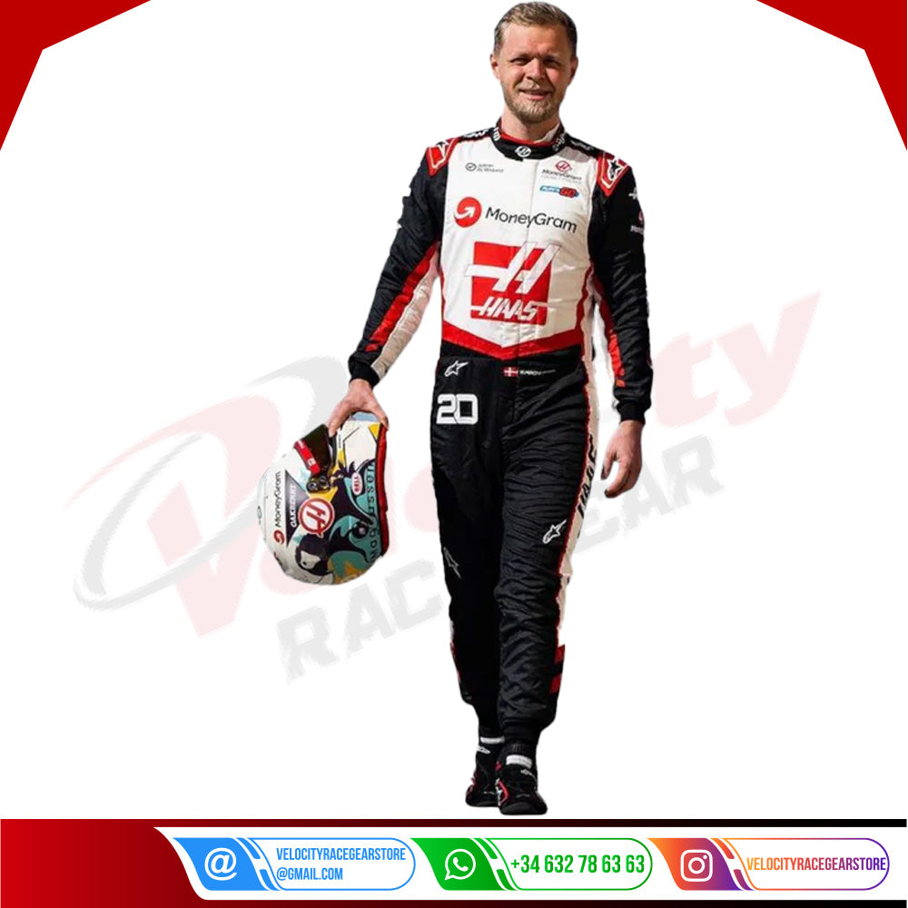 2024 Kevin Magnussen Haas F1 Team Race Suit - Velocity Racegear-2024 Kevin Magnussen Haas F1 Team Race Suit - Velocity Racegear-F1 Racing Suits