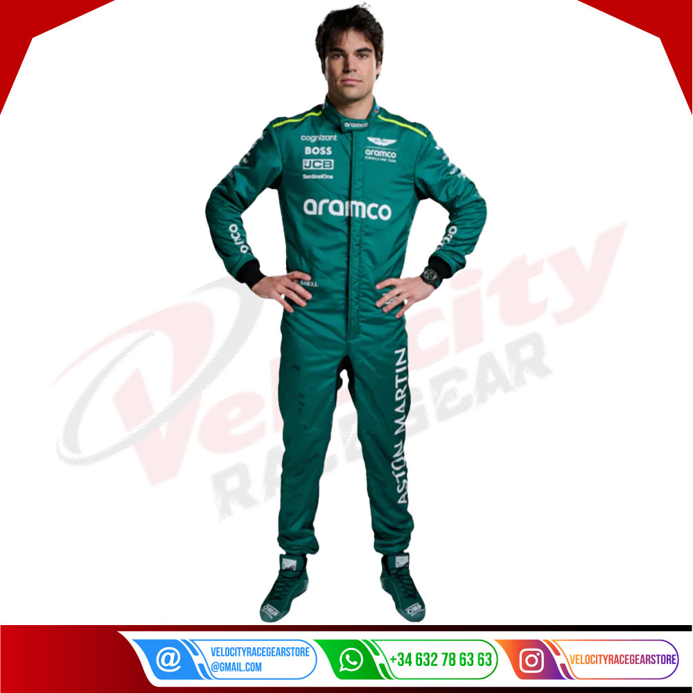 2024 Lance Stroll Aston Martin F1 Team Race Suit - Velocity Racegear-2024 Lance Stroll Aston Martin F1 Team Race Suit - Velocity Racegear-F1 Racing Suits
